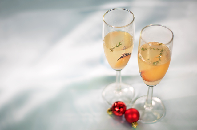 Plum, Thyme and Prosecco Smash