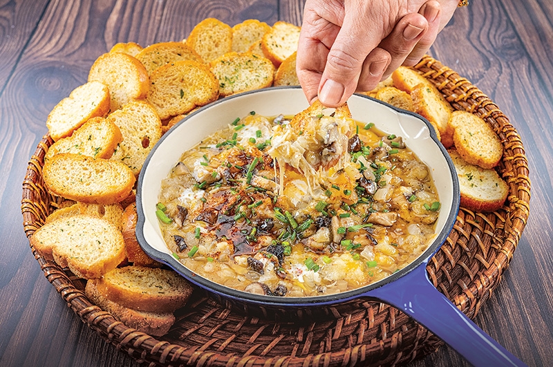 Three-Cheese Skillet Dip