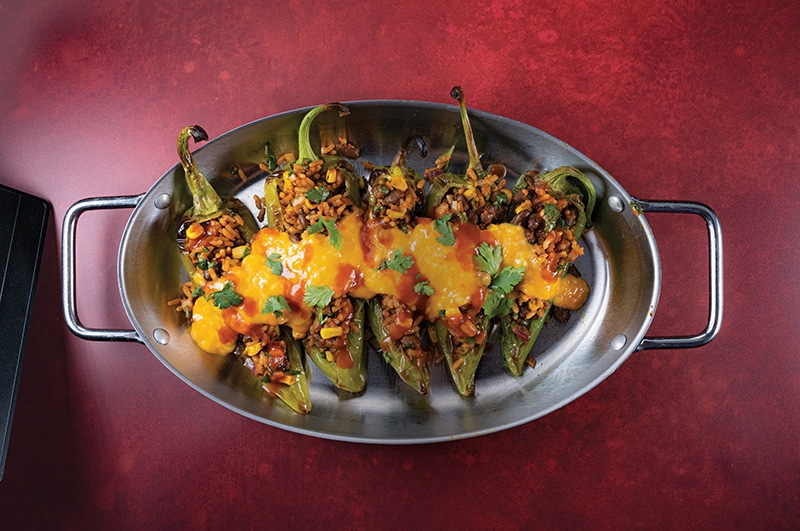 Plant-Based Stuffed Chilis