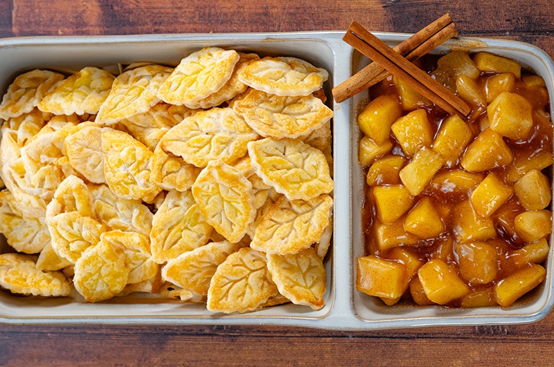 Apple Pie Dip with Cinnamon Sugar Pie Crust Chips