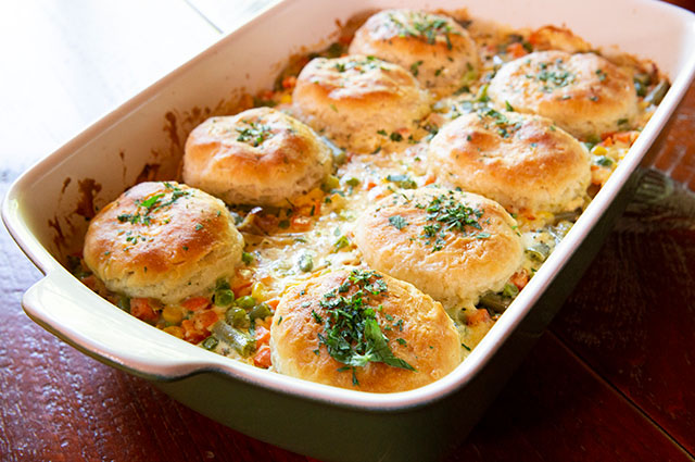 Chicken & Biscuits Casserole