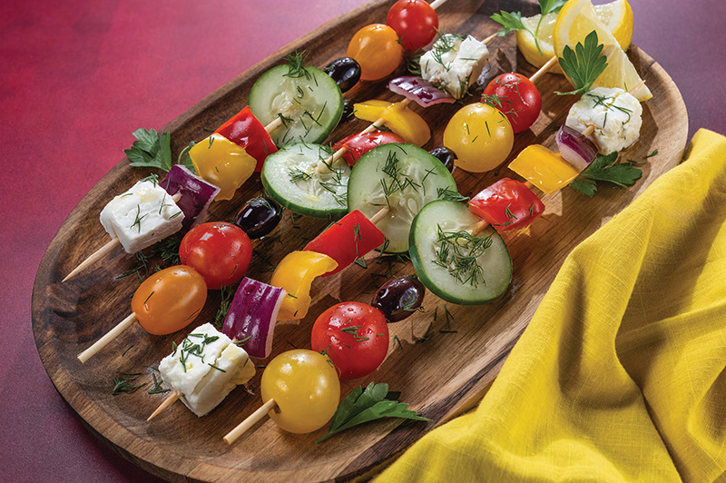 Greek Salad Skewers