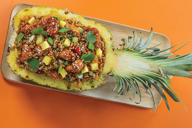 Chicken Teriyaki Pineapple Bowls