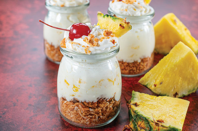 Piña Colada Cheesecake Mousse